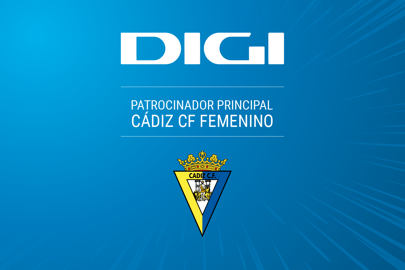 DIGI será también el patrocinador principal del Cádiz CF Femenino y del Mirandilla para la temporada 2023-2024